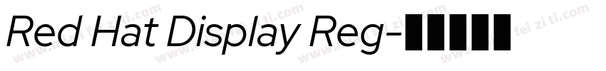 Red Hat Display Reg字体转换